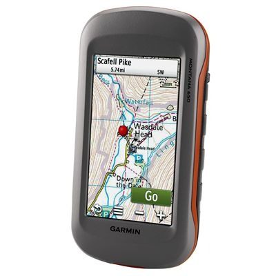 GPS con mapa montaña